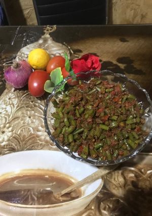 A picture of Green beans chatpatta 😋.