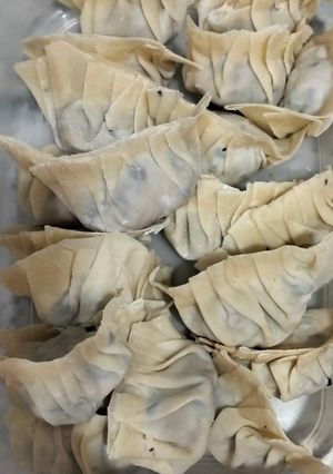 Foto resep Pangsit dengan isian Babi cincang dan jamur hitam