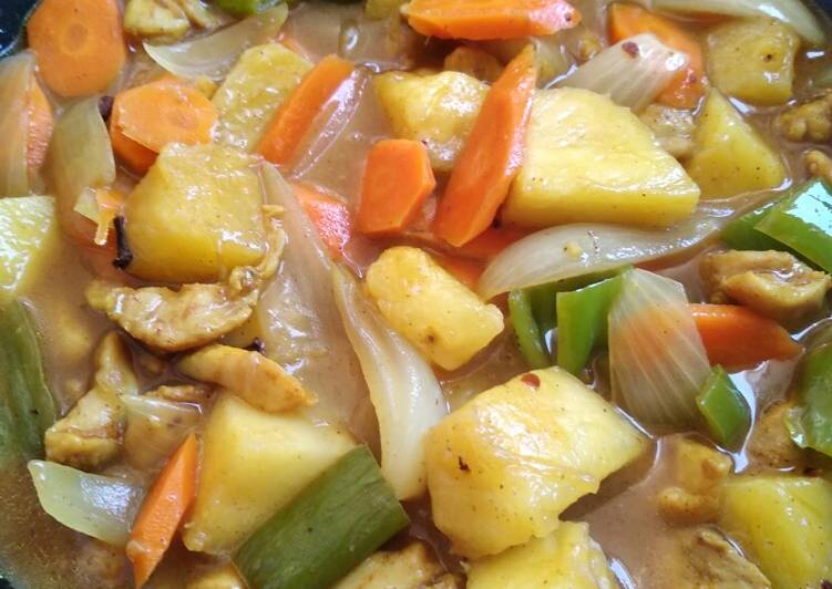 Curry de piña 'recetas saludables para diabetes'