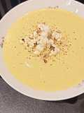 Velouté de Maïs et Pop corn épicé