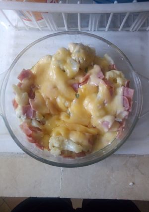 Una foto de Coliflor gratinada
