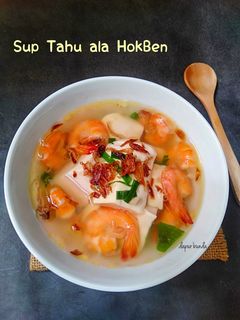 Foto resep Sup tahu ala hokben