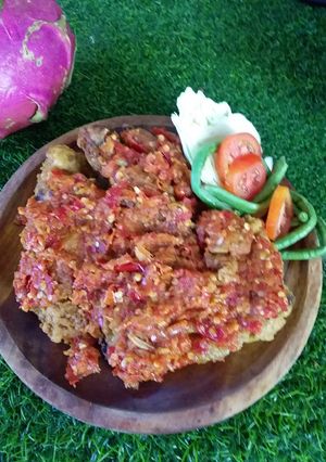 Foto resep Geprek ayam sederhana