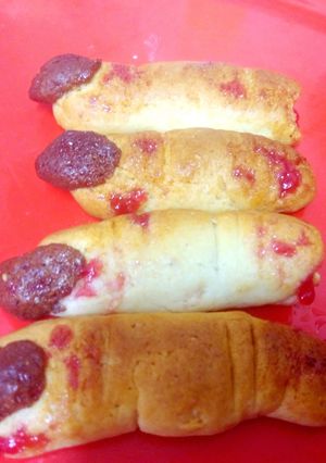 A picture of Witch finger cookies.