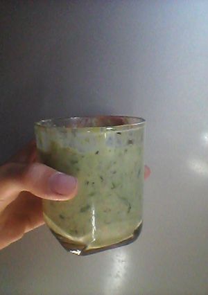 Hình của món Bơ dầm sữa đặc.