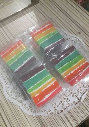 Foto resep Rainbow cake ny liem