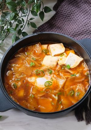 Foto resep Sunbuudijjae - Sup tahu korea