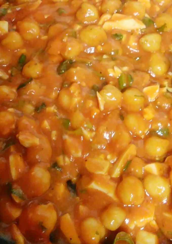 Una foto de Garbanzos con tomate