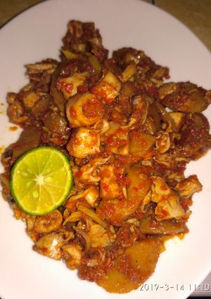 Foto resep Cumi asin bakso pedas