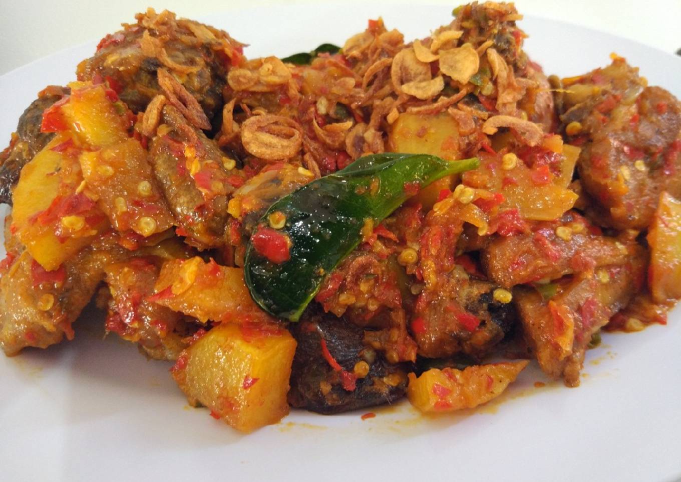Ayam Kentang Rica Rica Pedas