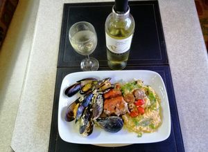 Una foto de Arroz marinero