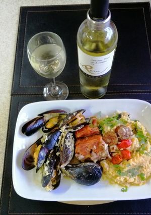 Una foto de Arroz marinero