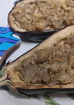 Foto principal de Berenjenas rellenas con piñones
