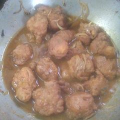 A picture of Fish Egg Dumpling Curry.