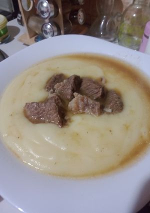 صورة لوصفة لابوري باللحم البڨري