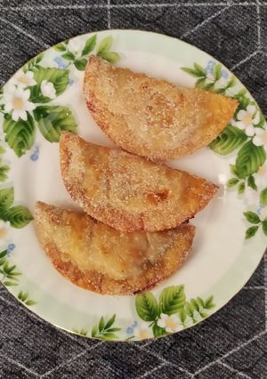 Una foto de Empanadillas de plátano y chocolate