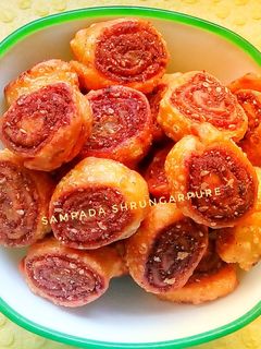 बाकरवडी (bakarvadi recipe in marathi) रेसिपी चे मुख्य फोटो
