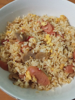 Foto resep Nasi goreng bakso sosis