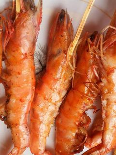 Hình của món Tôm nướng.