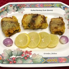 A picture of Stuffed Bombay Duck (Bombil).