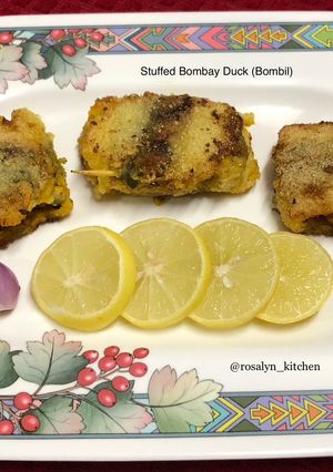 A picture of Stuffed Bombay Duck (Bombil).