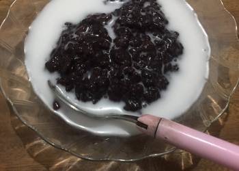 Masakan Unik Bubur Ketan Hitam Slow cooker Enak Sempurna