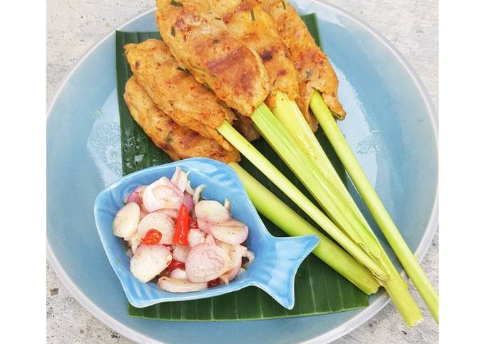 Resep Sate Lilit Teflon &amp; Sambel Matah 💕😍 Anti Gagal