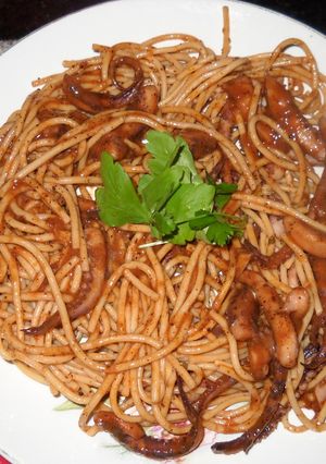 Una foto de Pulpitos con fideos (o solos)