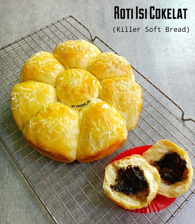 Foto resep Roti Isi Cokelat (killer soft bread)