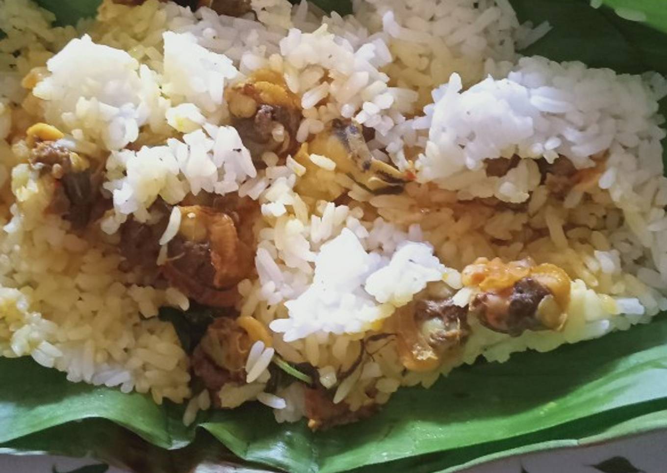 Nasi bakar kerang