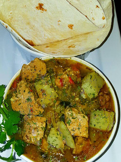 A picture of Mike's Green Chile Pork Stew.