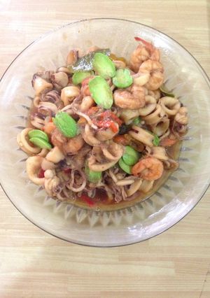 Foto resep Tumis pedas seafood
