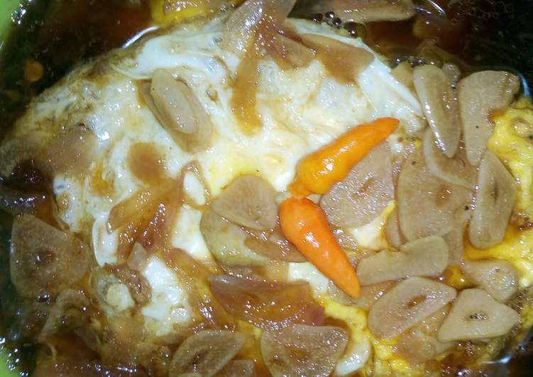 Resep Telur ceplok kuah asam oleh Nizam Tisya - Cookpad