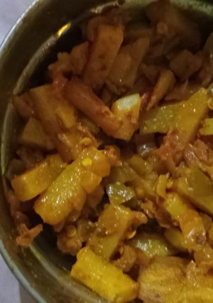आलू शिमला मिर्च की सब्जी रेसिपी मुख्य फोटो