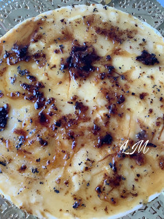Una foto de Tarta de crema catalana en Thermomix