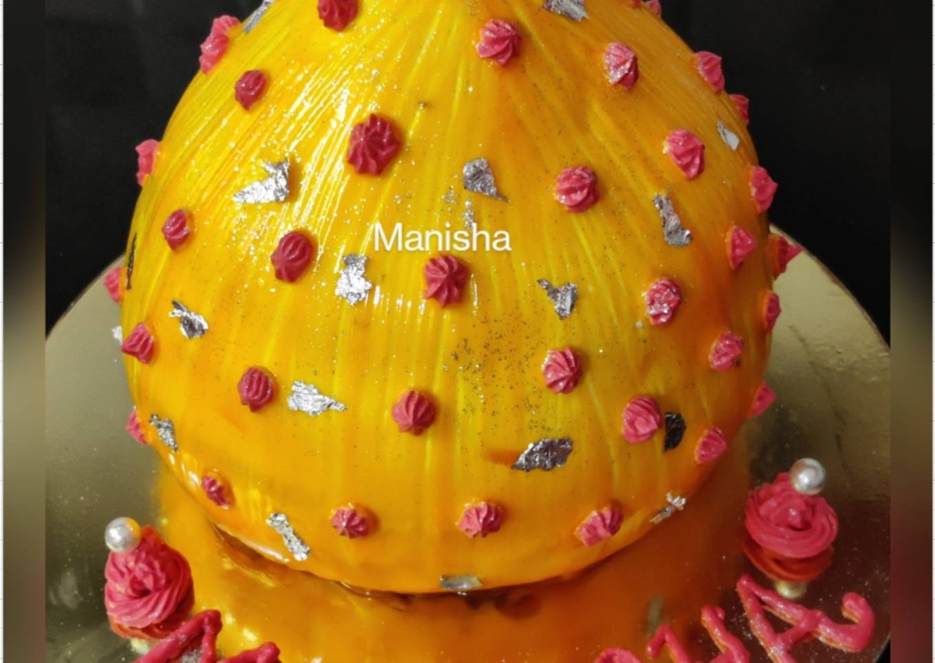 Red Velvet Modak Cake on Ganesh Chaturthi