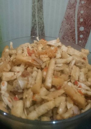 Foto resep Orak-arik tahu+ayam suwir