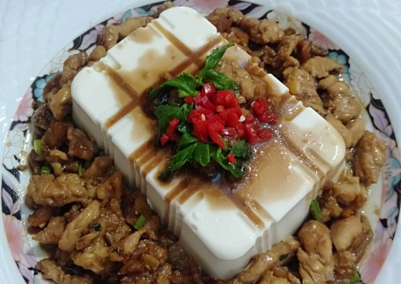 Silken Tofu With Chicken