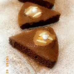 A picture of Decadent chocolate cake.