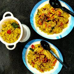 A picture of Aloo Poha.