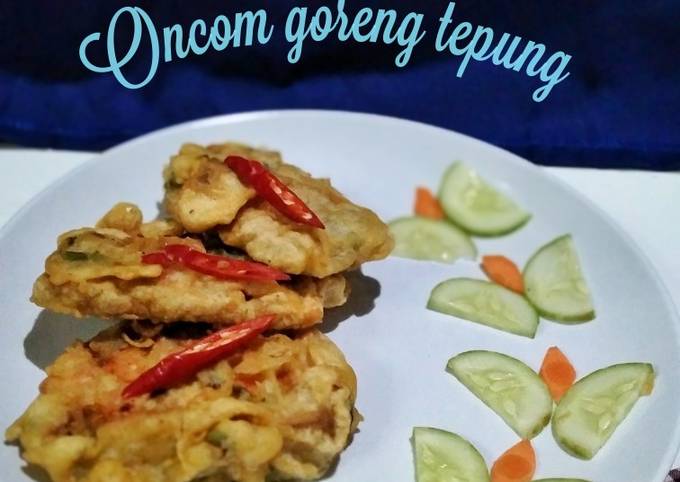 *Oncom goreng tepung*