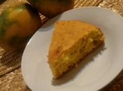 Una foto de bizcocho de mango