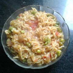A picture of Buttery vegetable maggie with tangy flavour.