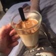 Café Dalgona con dulce de leche