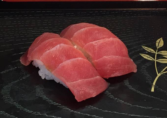 Traditional Tuna Nigiri Sushi