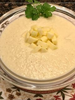 Una foto de Vichyssoise de manzanas
