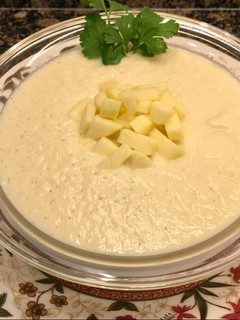 Una foto de Vichyssoise de manzanas