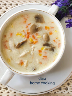 Foto resep Sup Krim Ayam Jamur