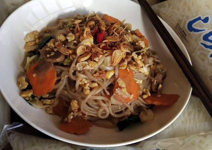 Bagaimana Menyiapkan Mie goreng shirataki #ketopad #debm, Enak Banget