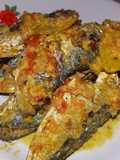 Ikan kembung/ikan katombo bumbu kuning